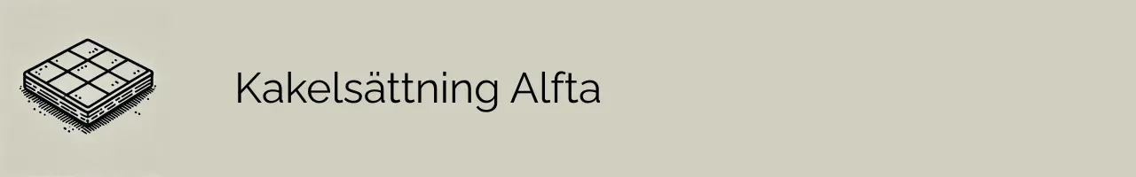 Kakelsättning Alfta