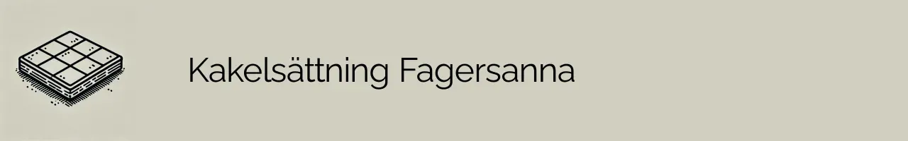 Kakelsättning Fagersanna