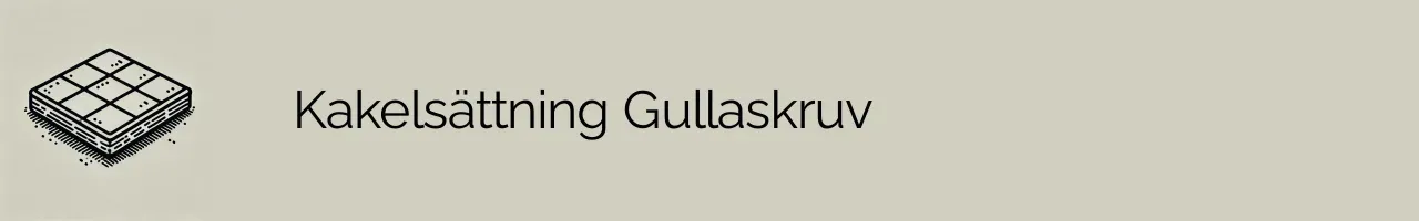 Kakelsättning Gullaskruv